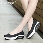Весенняя женская обувь на плоской подошве; Дышащие повседневные кроссовки; Удобная обувь для мам; Женская обувь на толстой платформе; WSH3277