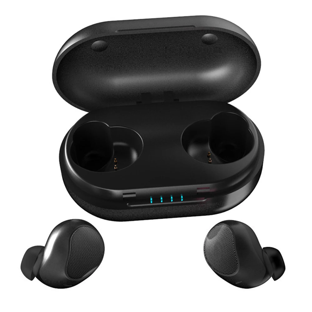 Беспроводной наушники вкладыши TWS с V5.0 Bluetooth глубокий бас стерео звук Шум