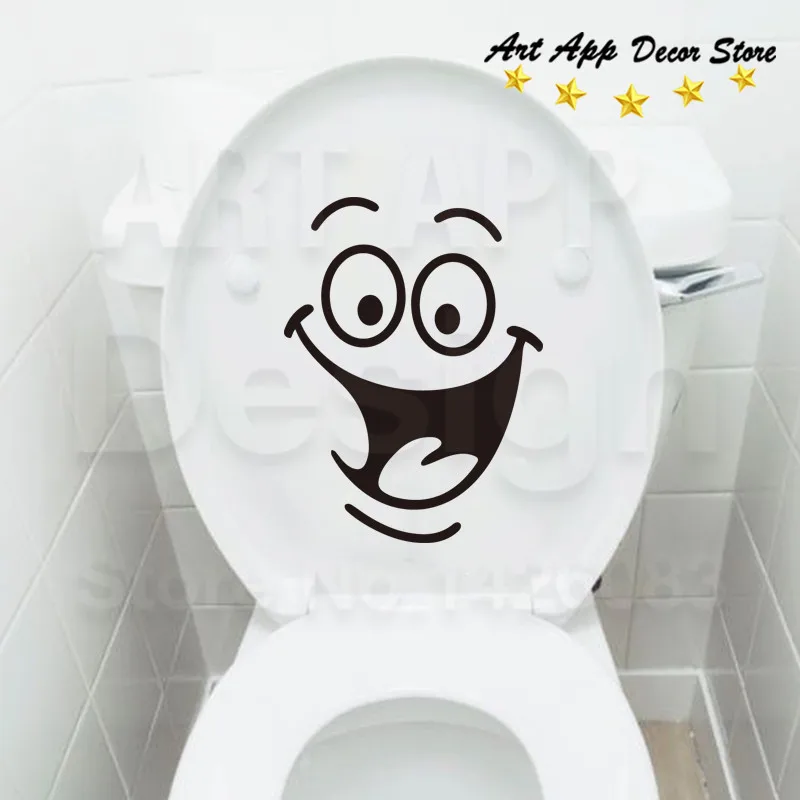 Хорошее качество новый художественный дизайн декор для унитаза виниловые