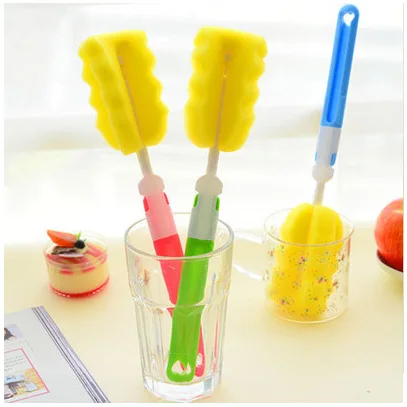

Creative Long Handle Foam Brush Cup and Bottle Cleaner