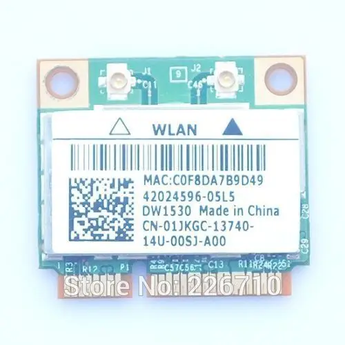 Беспроводной ноутбук DW1530 P/N 1JKGC BCM943228HM4L 300 Мбит/с 802 11 A/G/N Mini PCI-E WLAN для Dell Inspiron 1320 11z