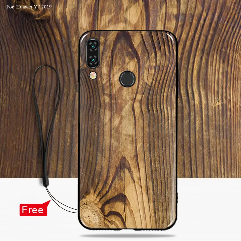 Чехлы для Huawei Y7 2019 чехол телефона печать текстуры древесных волокон чехлы PRO |