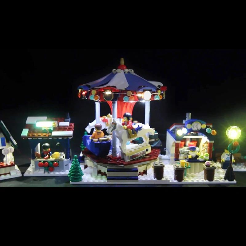 Светодиодная лампа для Lego 10235 Рождественская зимняя деревенская ярмарка