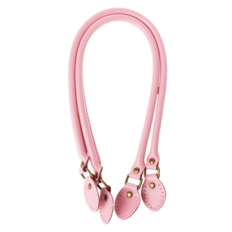 Light Pink 40cm 2 шт./пара 40 см Высокое качество Разделение кожаная сумка с ручками, сумка на плечо с ремешком Замена ремней для Сумки из натуральной кожи DIY аксессуары KZ0001 - Цвет: Light Pink 40cm
