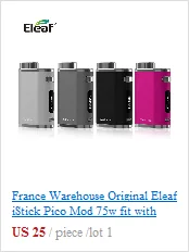 [RU/FR/ES] Eleaf iStick Pico Mod/iStick Pico 75 Вт комплект с MELO III мини распылитель коробка мод в EC головы 2 мл Melo 3 E сигареты