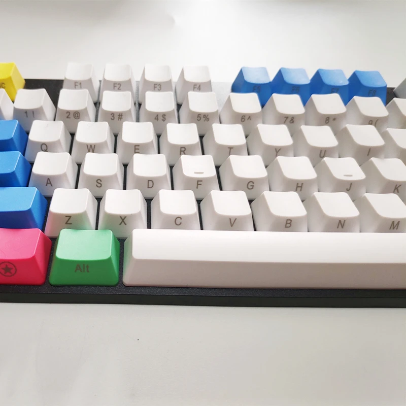 Ретро Keycaps PBT Пустой Толстый Мел Keyset Keycap для Cherry MX переключатели механическая