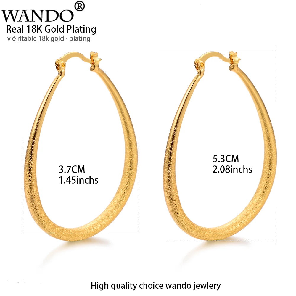 WANDO модные серьги кольца золотого цвета простые круглые женские свадебные для