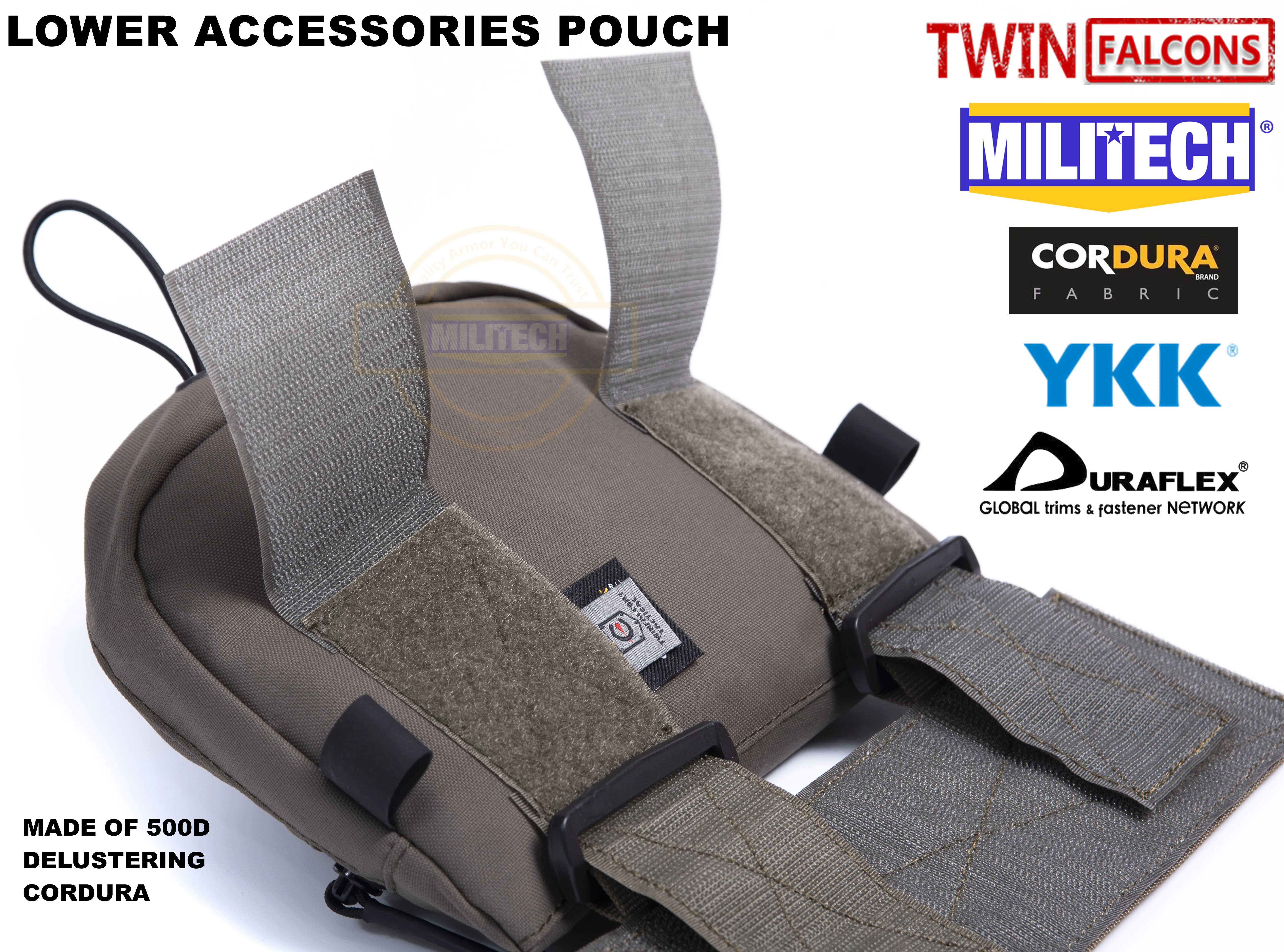 MILITECH twinfalcon TW Delustered Cordura Plate Carrier Нижняя сумка для аксессуаров суб брюшного пресса