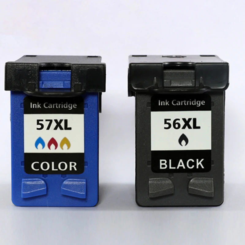 Комбинации 56XL 57XL пополнен картридж Замена для hp 56 57 Deskjet 450CI 5550 5552 71507350 7000 2100 220