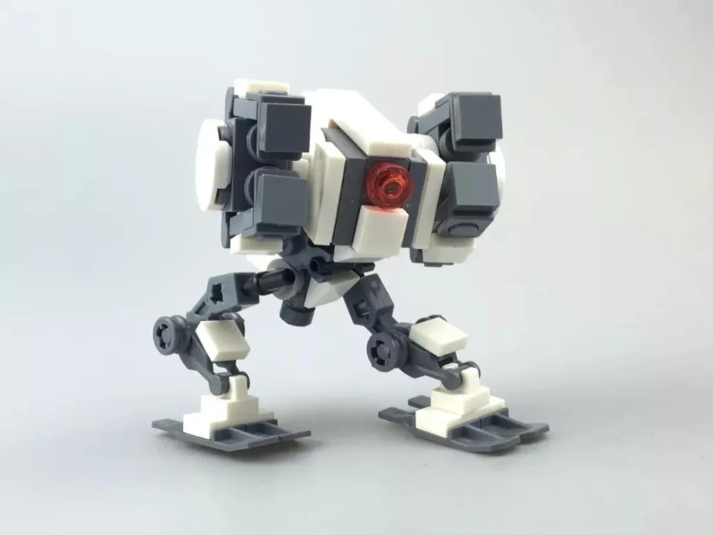 Блоки MOC маленькая меха железная и стальная команда робот совместимые Legoelys
