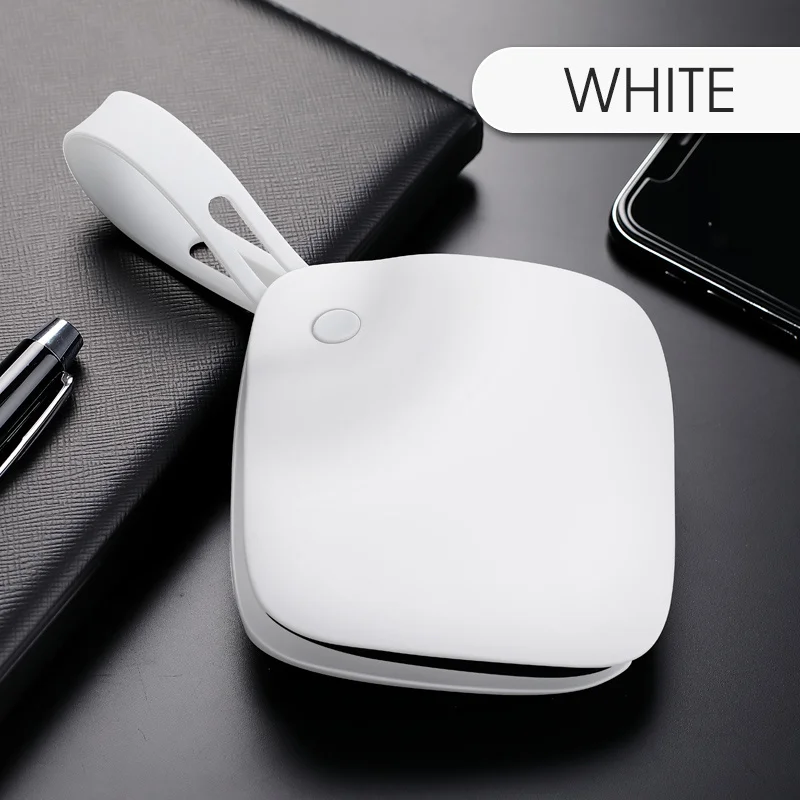 USB грелка для рук, мини обогреватель, Карманные грелки, Электрический внешний аккумулятор, перезаряжаемый аккумулятор 5000 мАч, грелка для рук, портативный внешний B-SLG-U - Цвет: Белый