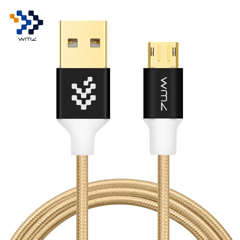 WMZ Реверсивный кабель Micro USB 2A зарядка Дата кабелей микро зарядного устройства для