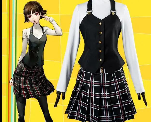 Persona 5 Косплэй Макото nii jima школьная Persona5 p5 форма для новогодней вечеринки костюм