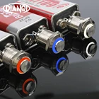 Металлическая латунная кнопочная кольцевая подсветка 12 мм, круглый переключатель с высоким крутящим моментом, 1-контактный терминал с сбросом, новый 12GTHX.F