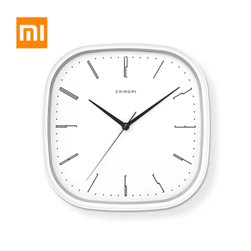Xiaomi Youpin Mijia настенные часы Простой стиль бесшумные Висячие модные круглые