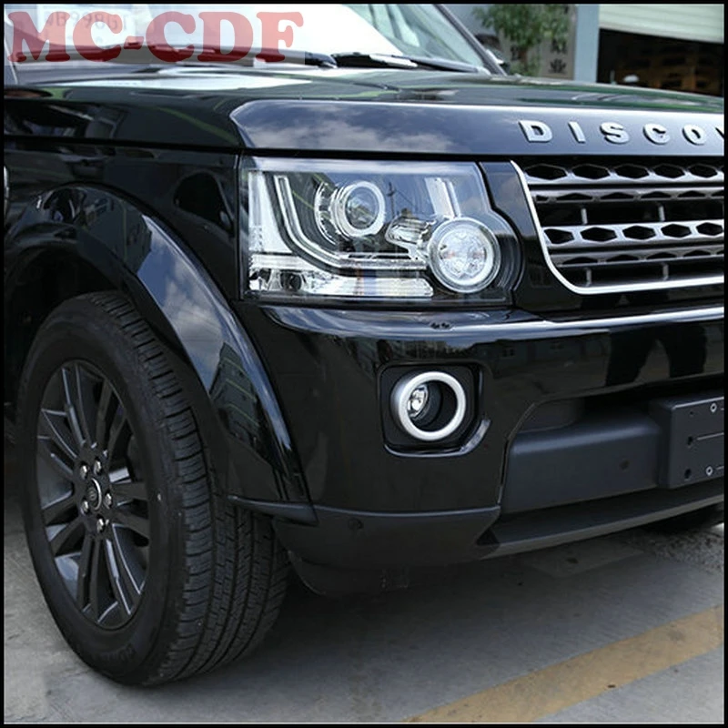 Car Accessories 2pcs For Land Rover Discovery 4 LR4 2014-2016 ABS Front Fog Lamp Ring Cover Trim | Автомобили и мотоциклы