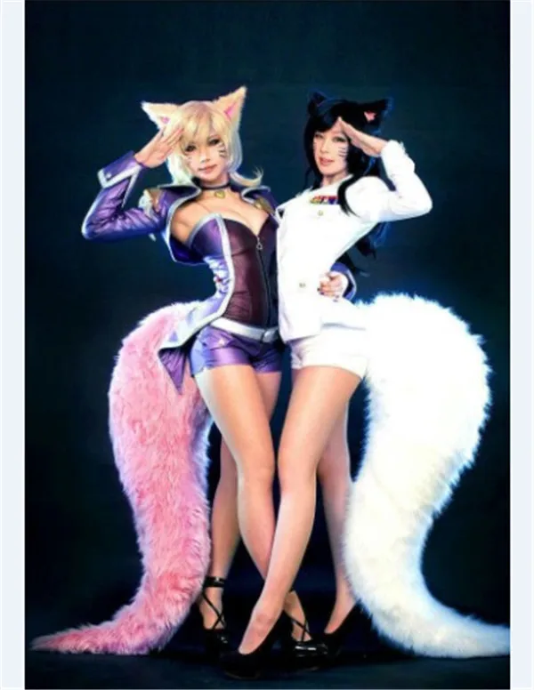 2019 популярная Игра LOL Prop KDA Nine Tails Fox Ahri большие хвосты различные характеристики| |