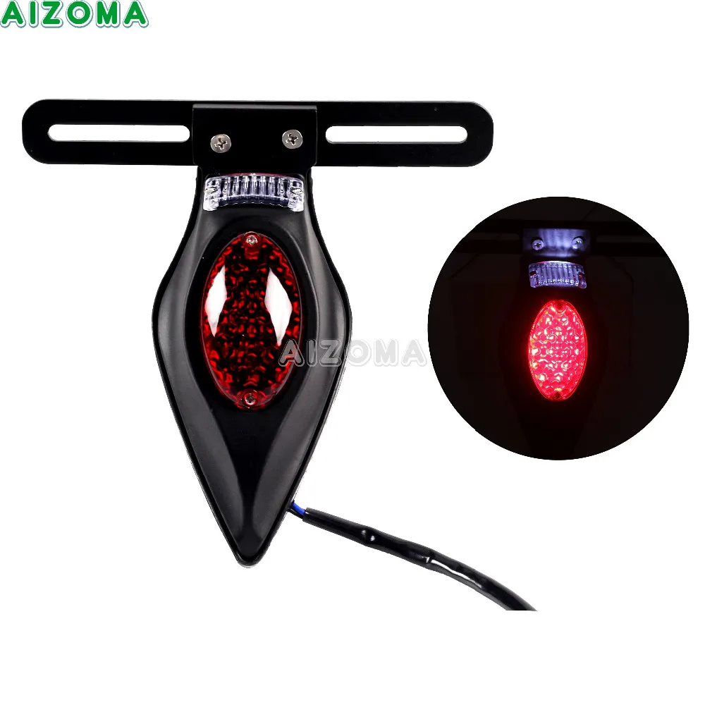 

12V Retro Style Tail Light LED Rear Brake Stop Light Vintage Tear Drop Tailight For Harley Spoetster Dyna Softail Chopper Bobber