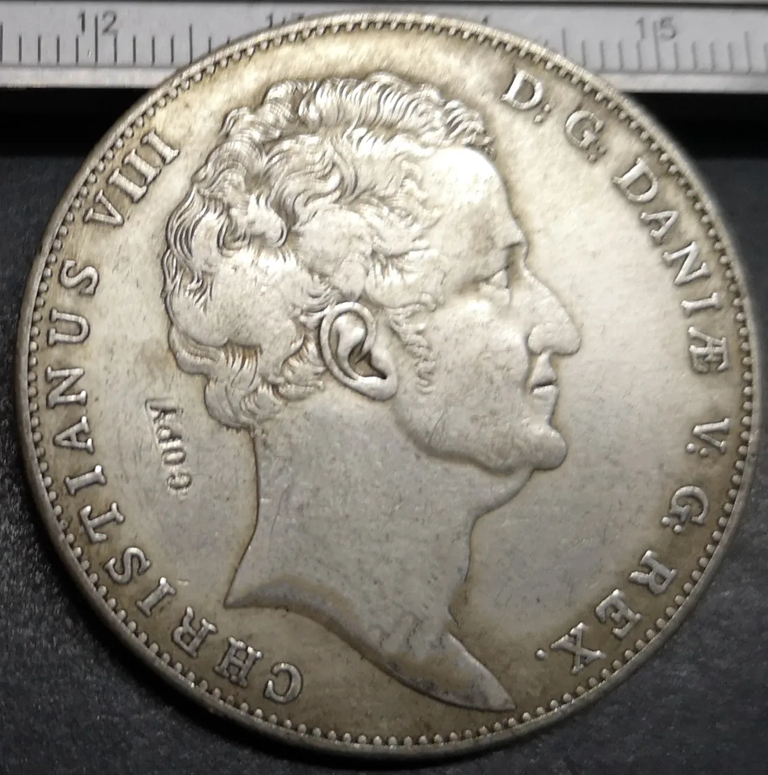 1840 Дания 1 специальный упаковщик-христианская VIII Серебряная копия монеты