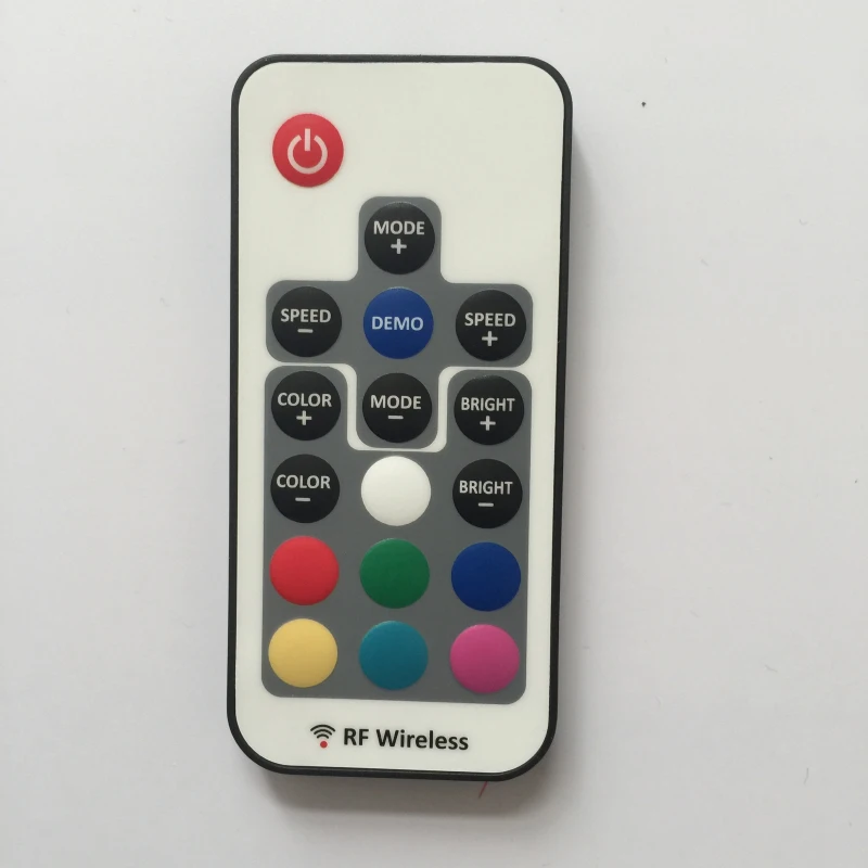 

LED RGB Controller Mini RF Wireless dimmer DC5V-24V 12A For RGB Flexible Strip Light 17Keys