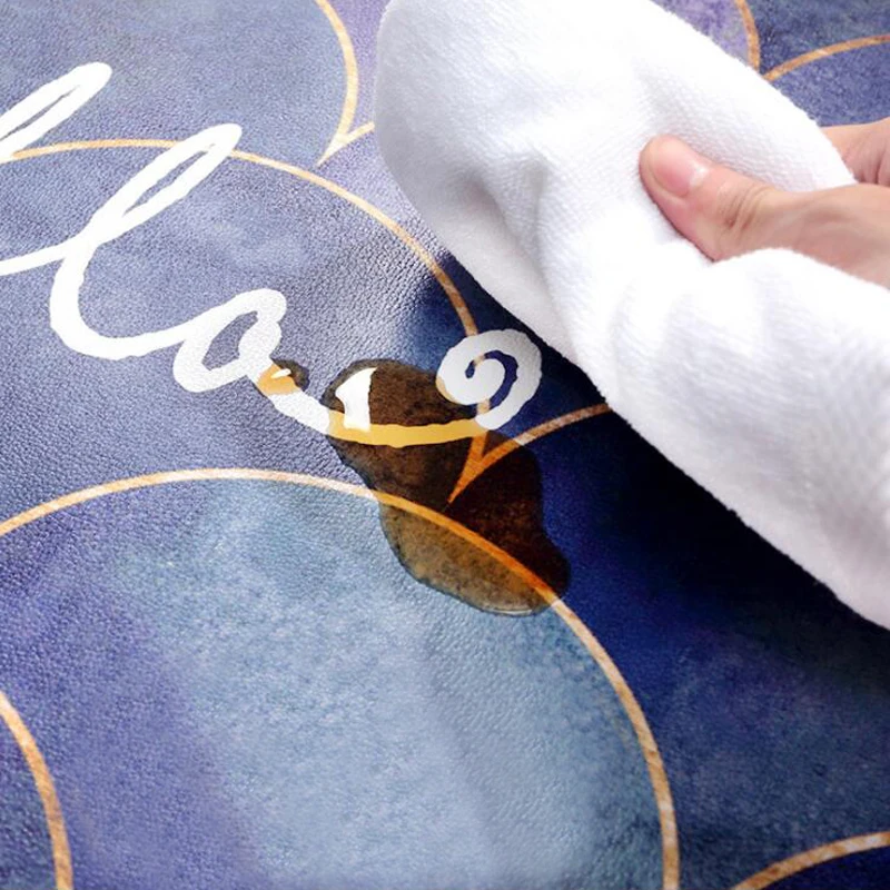 Нескользящий кухонный коврик из ПВХ и кожи длинный ковер для ванной современный