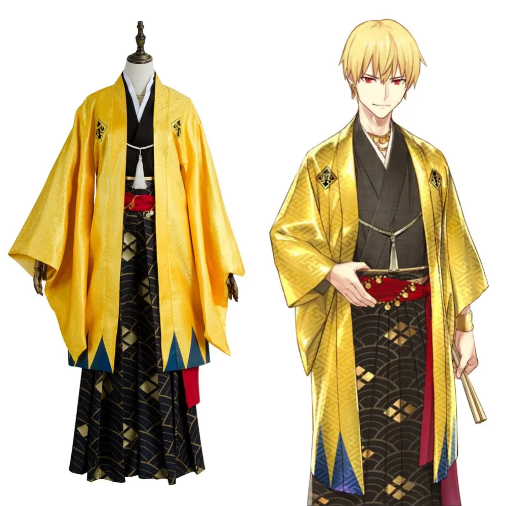 Женское кимоно для косплея Fate Grand Order Gilgamesh карнавальный костюм на Хэллоуин