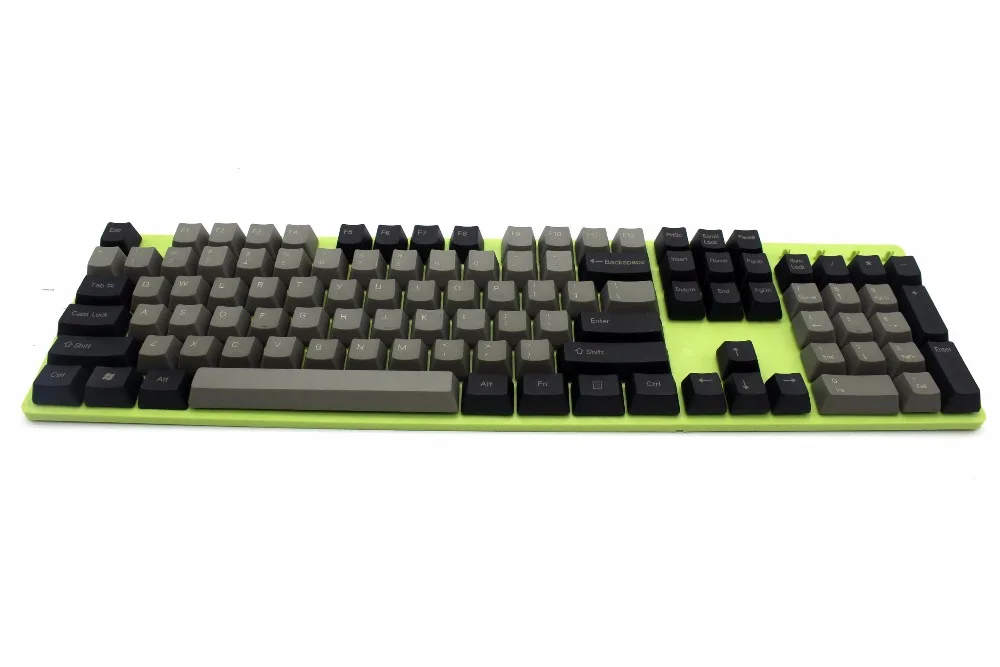 YMDK черный серый смешанный Dolch толстый PBT 104 87 61 колпачки для ключей Mac ключи OEM