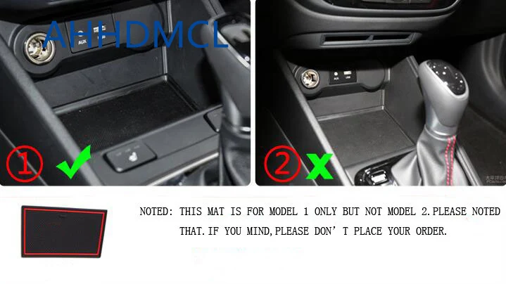 

AHHDMCL Non-Slip Car Door Gate Slot Mats Cup Storage Pad For Hyundai Verna RV High Configuration Version 2016 2017 2018
