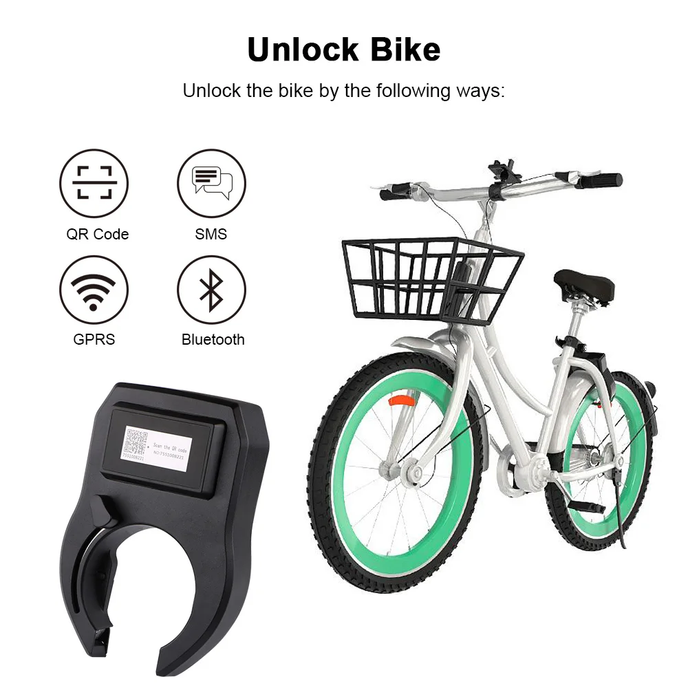 GPS трекер на велосипед Smart Lock BL10 Bluetooth GSM в режиме реального времени Google карта