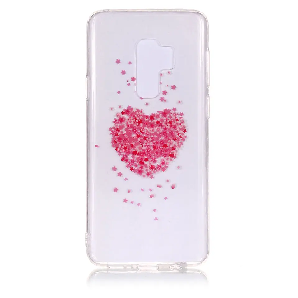 Cherry цветет задняя крышка для samsung S8 S9 плюс TPU чехол телефона S5 S6 S7 EDGE Edge Корпус couqe |