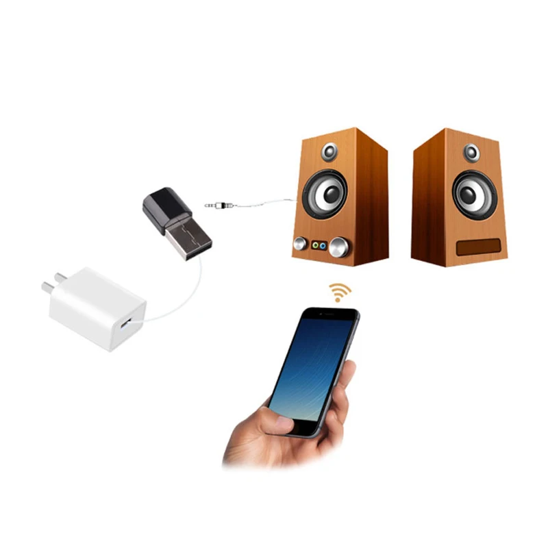OUSU 3,5 мм разъем аудио беспроводной адаптер aptX Bluetooth приемник Bluetooth передатчик aux adaptador для наушников ТВ автомобиля стерео