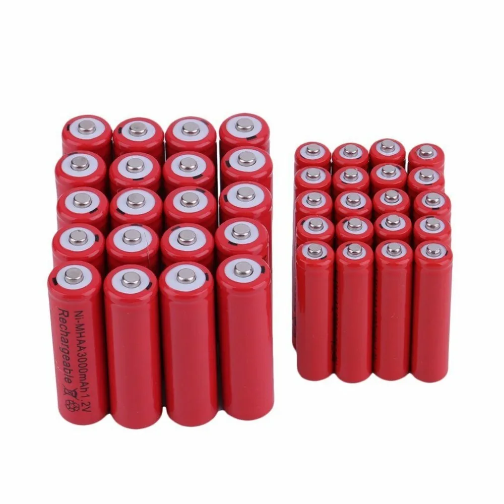 GTF 2/4/10 шт AA 3000mAh AAA 1800mAh батареи 1 2 v Ni MH аккумуляторная батарея 2A 3A для RC игрушки