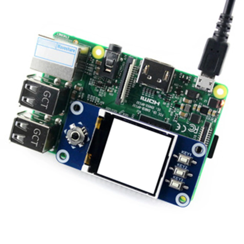1 44 дюймов 128x128 пикселей LCD цветной дисплей шляпа для Raspberry Pi 2B/3B/Zero W SPI интерфейс со