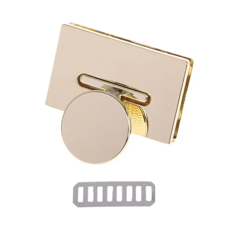 

New Rectangle Clasp Turn Lock Twist Locks Metal Hardware For DIY Handbag Bag Purse