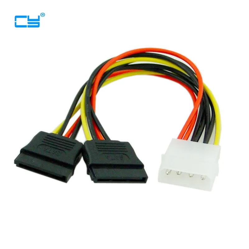 

IDE к двойному SATA II 15p Y сплиттер 15 см Удлинительный кабель блока питания жесткого диска
