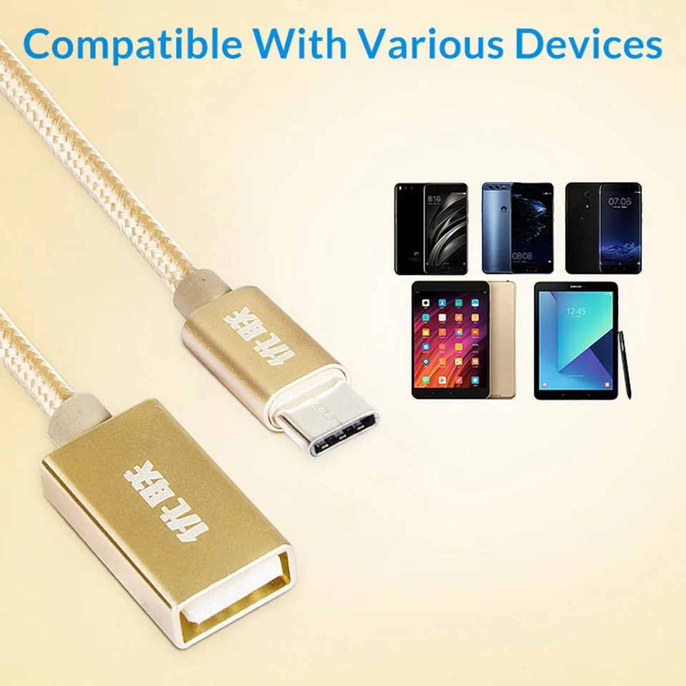 Кабель Unnlink USB Type C к OTG адаптер для Xiaomi Mi5 Mi4C Nexus 5X 6P Macbook Type-c зарядный кабель