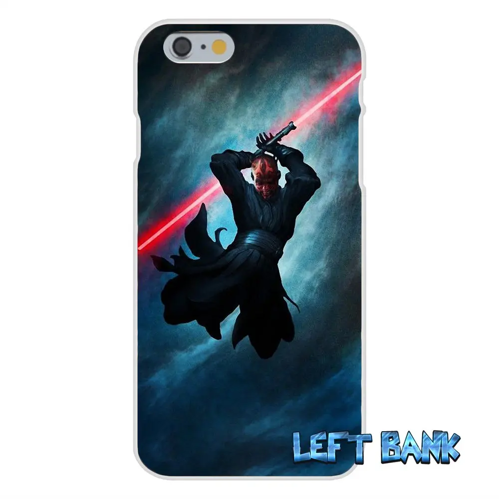 Звездные войны Дарт Маул Мягкий Силиконовый ТПУ Прозрачный чехол для iPhone 4 4S 5 5S 5C