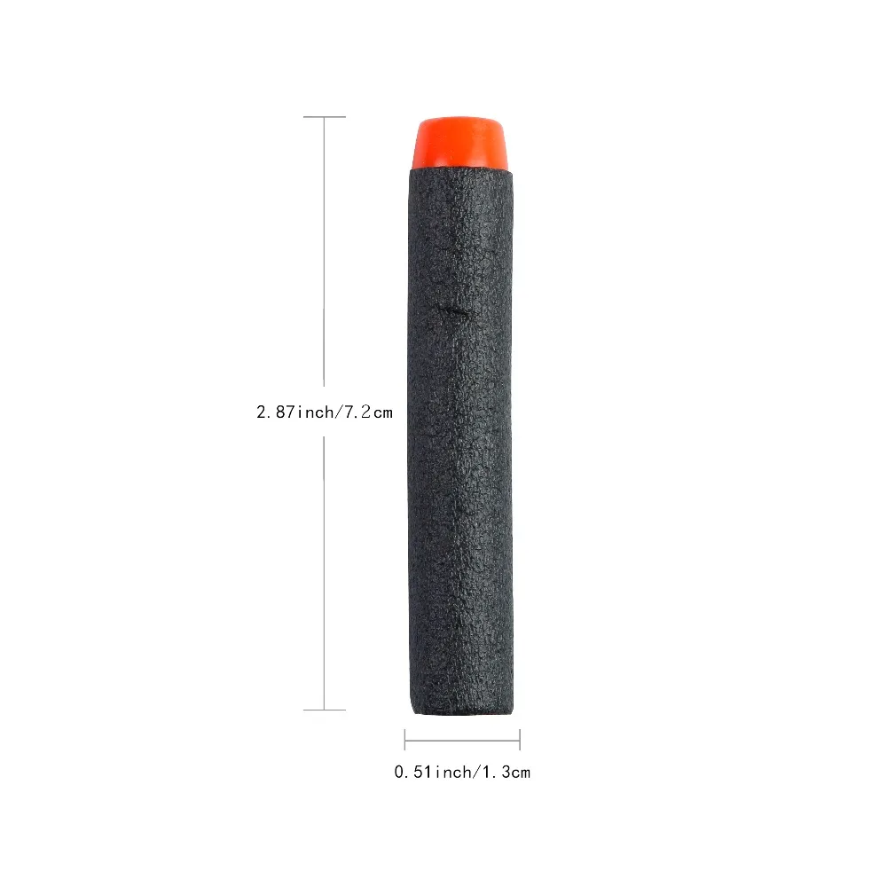 100 шт. для Nerf пули мягкие полые 7 2 см отверстие головка пополнения игрушка дартс
