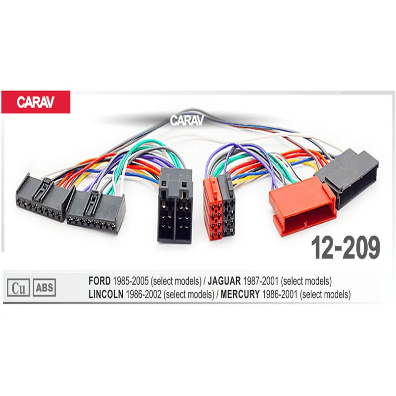 Кабель переходник CARAV 12 209 ISO T cable для FORD JAGUAR LINCOLN Parrot THB SOT Harness Adapter ISO|carav| |