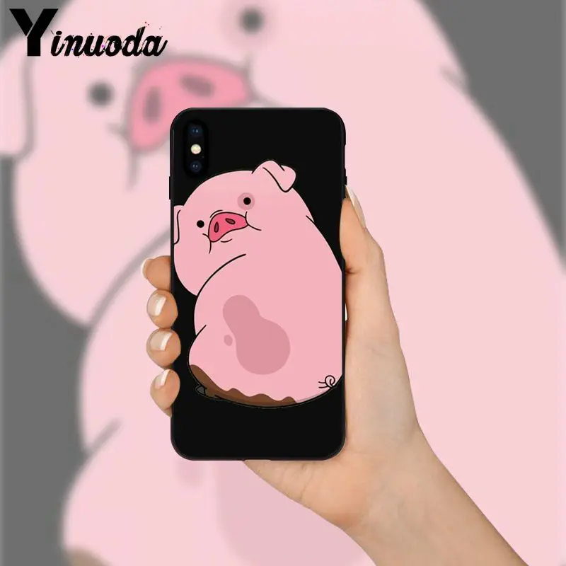 Yinuoda мультфильм аниме Гравитация Фолс поросенок умный чехол черный мягкий для