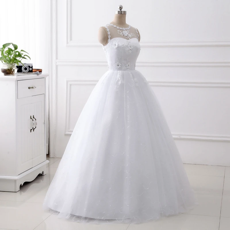 Новое поступление robe de mariage белый дешевое свадебное платье 2021 Vestido noiva gelinlik