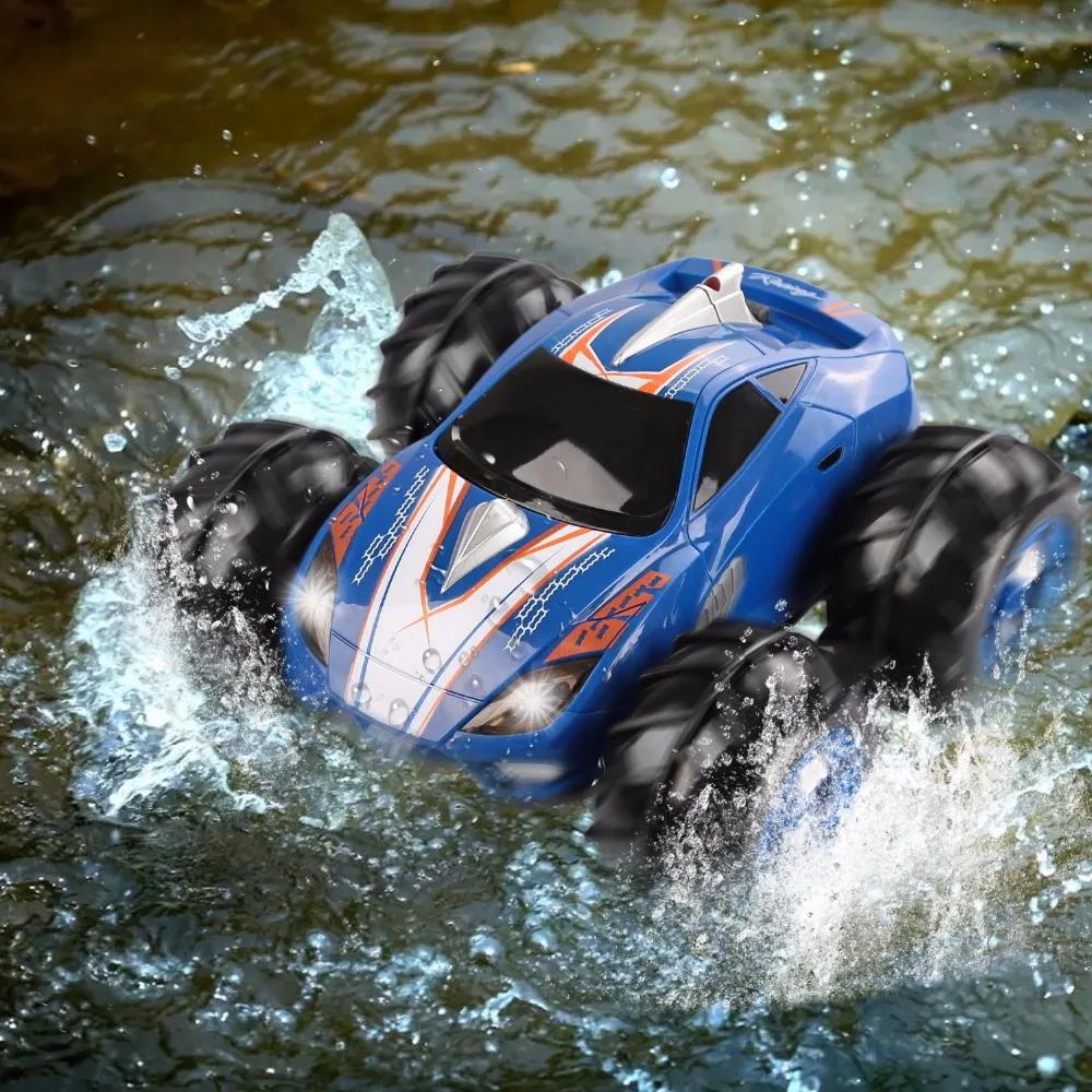 ET RC автомобиль Мощный амфибия дисков на земле и воды Управление диапазон 360