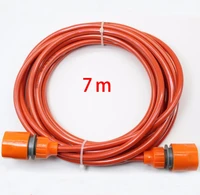 7 m 23ft long orange pu polyurethane hose pipe with quick connector high pressure car washer hose pipe 5mmid x 8mm od
