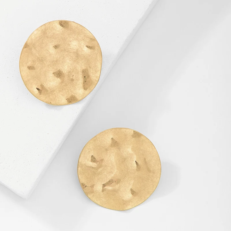 Fever &amp Free панк большие круглые серьги-гвоздики Золотые женские геометрические