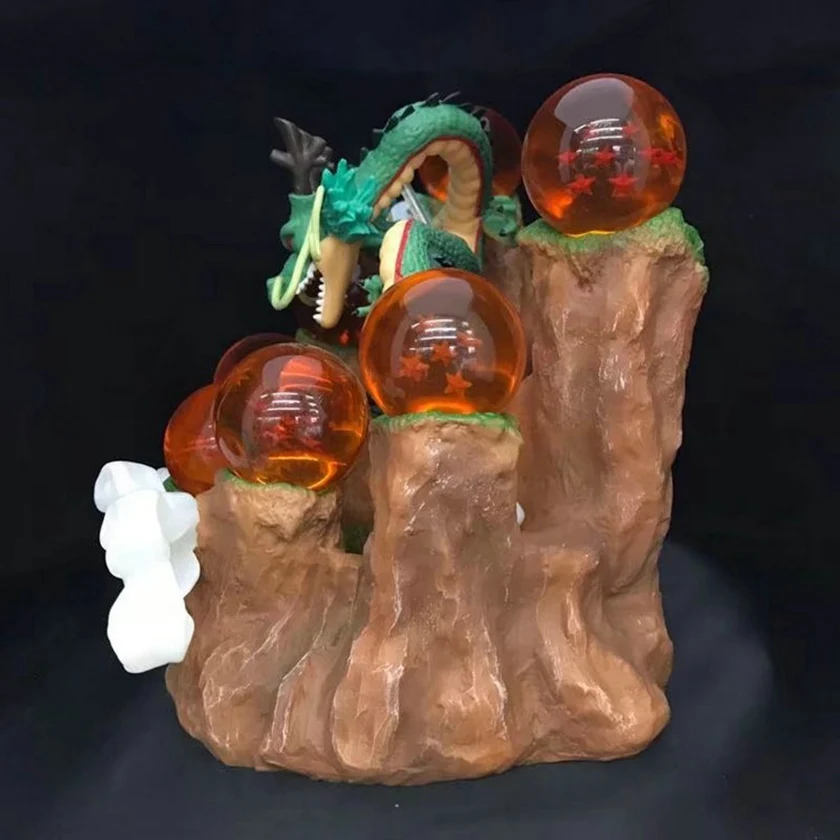 Dragon Ball Z The Shenron + дерево стойка пень 7 хрустальных шариков Набор ПВХ фигурок