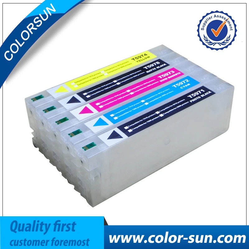 Новый T5971 T5974 T5978 пустой многоразовый картридж с чернилами для Epson Stylus 7700 9700 7710 9710
