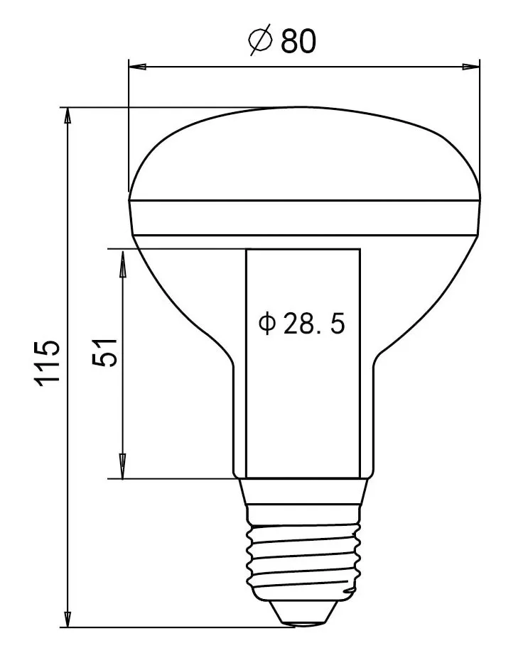 Водонепроницаемый E27 LED R80 10 Вт 12 свет затемнения spotlight лампочка отражатель
