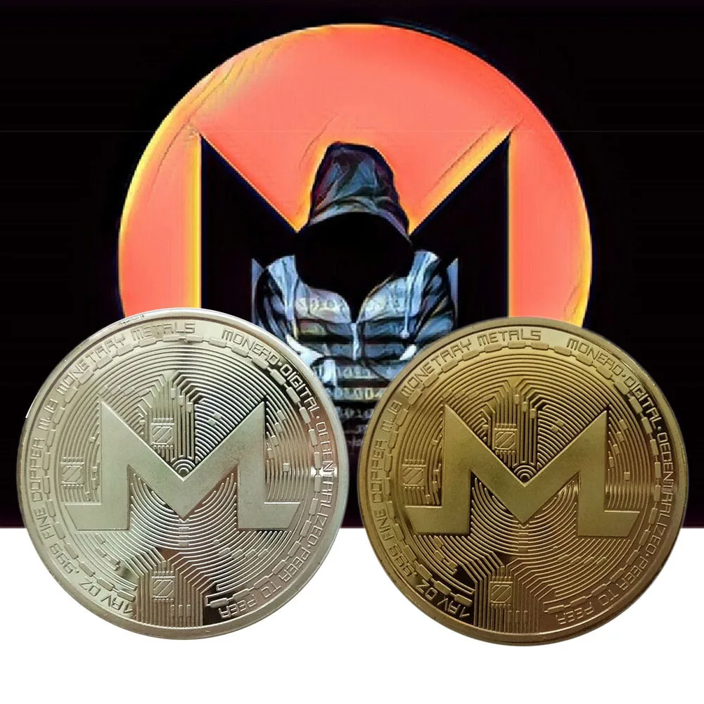 New Non-currency Coins Monero Coin Commemorative Physical Metal Antique Imitation Art Collection Gift for living room decor | Дом и сад