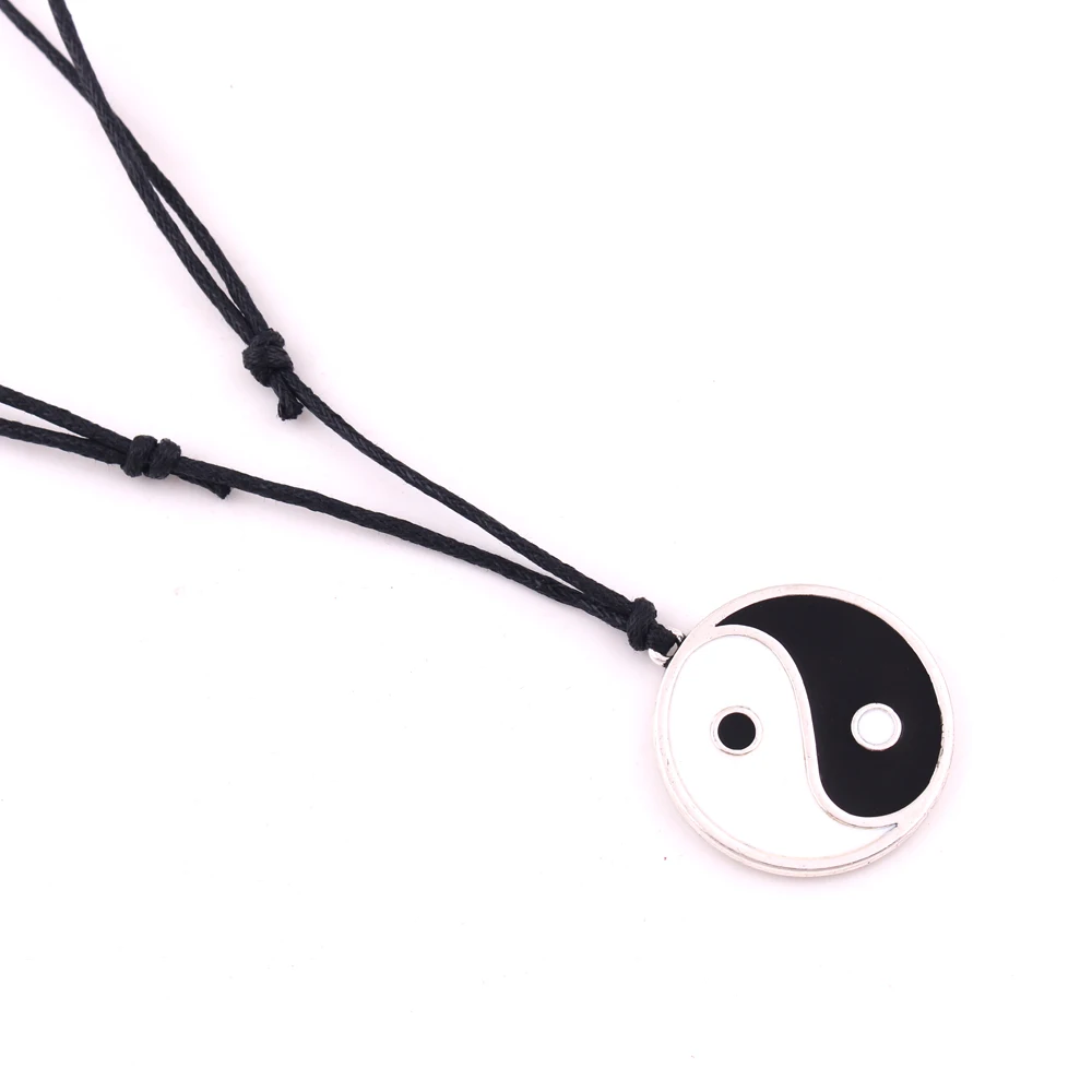 Двухстороннее ожерелье с пенолоном Yin Yang кулон|Ожерелья подвеской| |