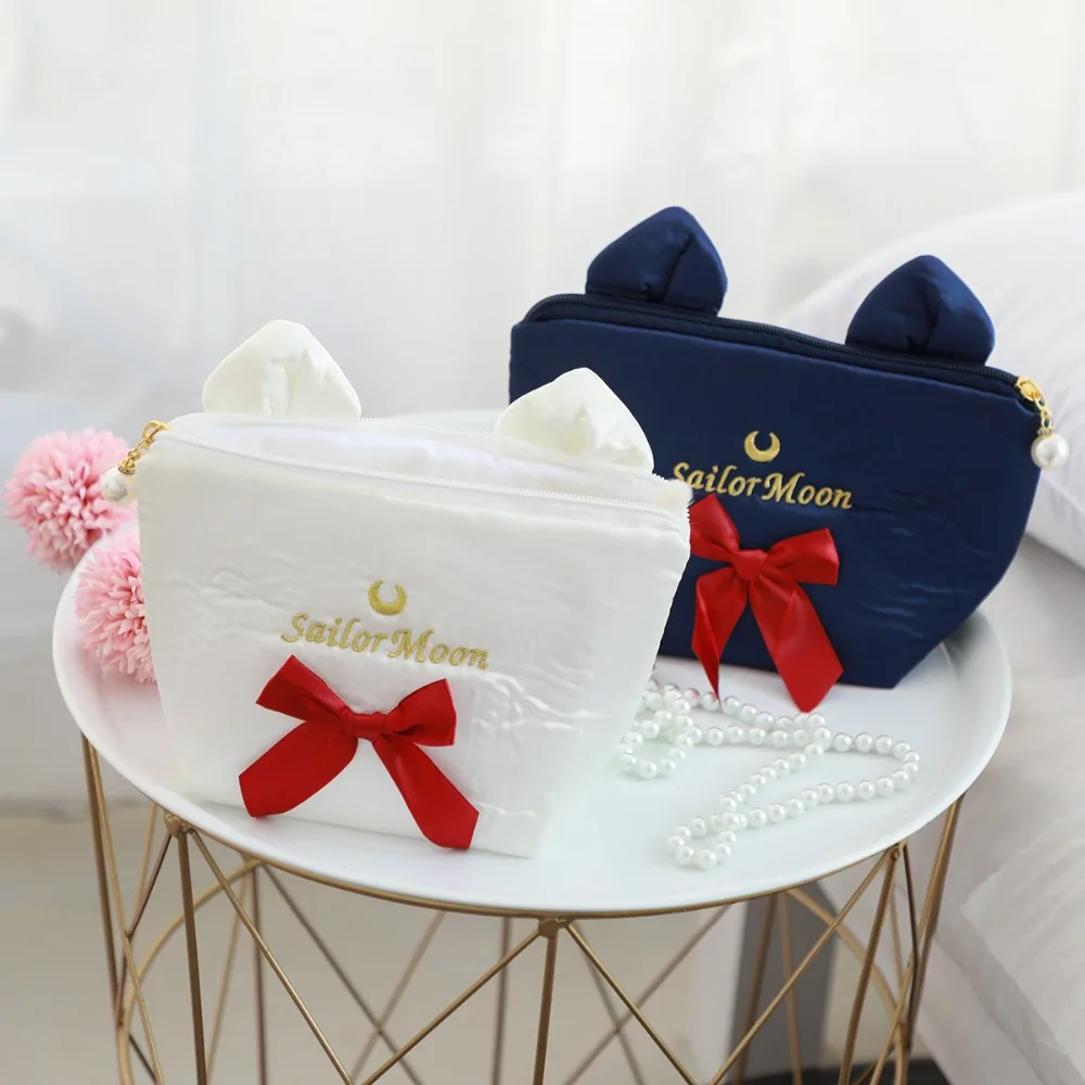 Сумка посылка на молнии с бантом Sailormoon симпатичная ручная сумка косметичка